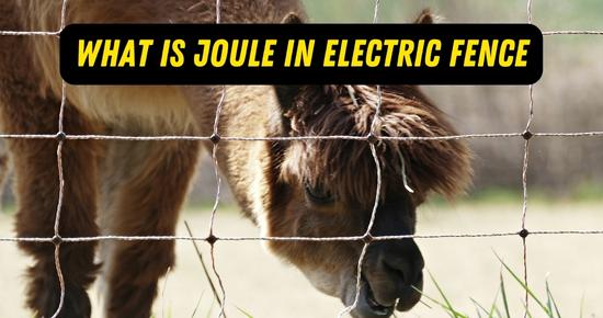 What is a Joule in Electric Fence