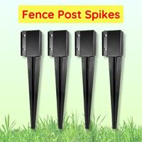 Make removable fence post with fence Post Spikes
