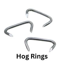 attach chicken fence to chain lin fence using hog rings