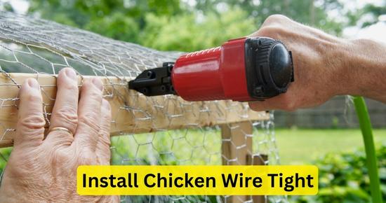 Install Chicken Wire Tight
