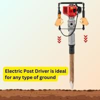 drive wood posts with electric post driver
