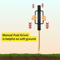 drive wood posts with manual post driver