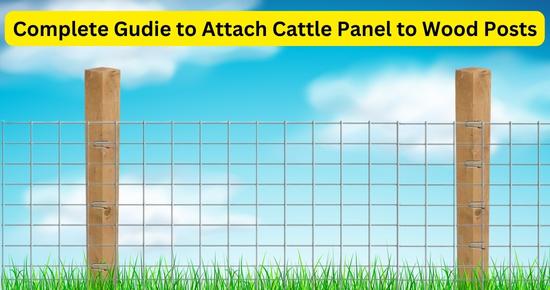 how to attach cattle panels to wood posts